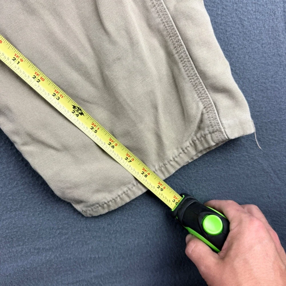 Carhartt Cargo Pants Men's 38x30 (Fits 36x29) Beige FR Canvas Workwear Flame